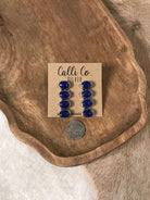 The Basiao Earrings, 1-Earrings-Calli Co., Turquoise and Silver Jewelry, Native American Handmade, Zuni Tribe, Navajo Tribe, Brock Texas