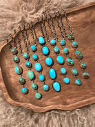 The Randlett Necklace in Turquoise-Necklaces-Calli Co., Turquoise and Silver Jewelry, Native American Handmade, Zuni Tribe, Navajo Tribe, Brock Texas