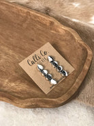 The Basiao Earrings, 4 xx-Earrings-Calli Co., Turquoise and Silver Jewelry, Native American Handmade, Zuni Tribe, Navajo Tribe, Brock Texas