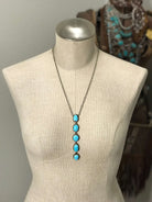 The Randlett Necklace in Turquoise-Necklaces-Calli Co., Turquoise and Silver Jewelry, Native American Handmade, Zuni Tribe, Navajo Tribe, Brock Texas