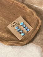 The Basiao Earrings, 6-Earrings-Calli Co., Turquoise and Silver Jewelry, Native American Handmade, Zuni Tribe, Navajo Tribe, Brock Texas