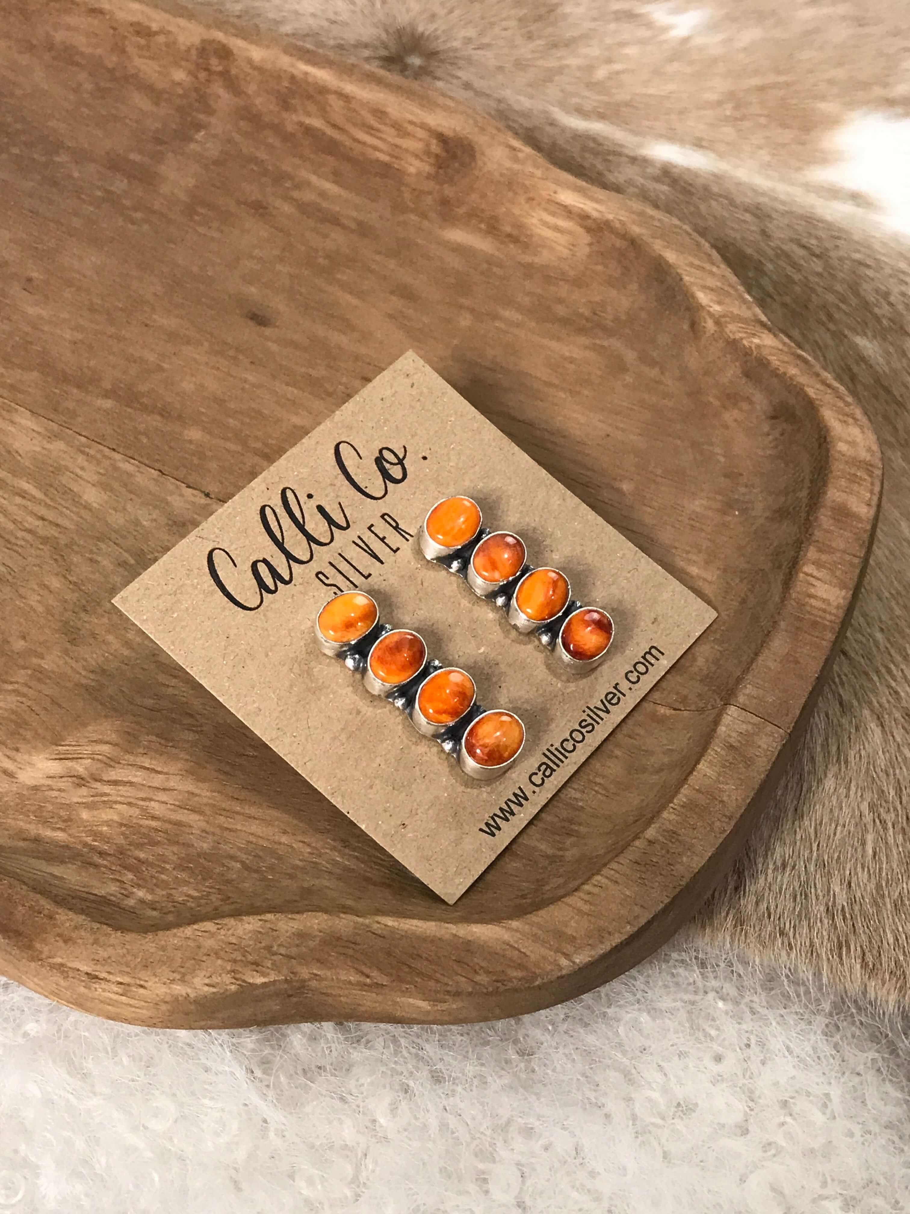 The Basiao Earrings, 7-Earrings-Calli Co., Turquoise and Silver Jewelry, Native American Handmade, Zuni Tribe, Navajo Tribe, Brock Texas