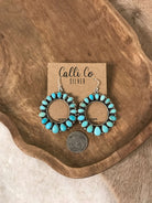 The Siskiyou Earrings-Earrings-Calli Co., Turquoise and Silver Jewelry, Native American Handmade, Zuni Tribe, Navajo Tribe, Brock Texas