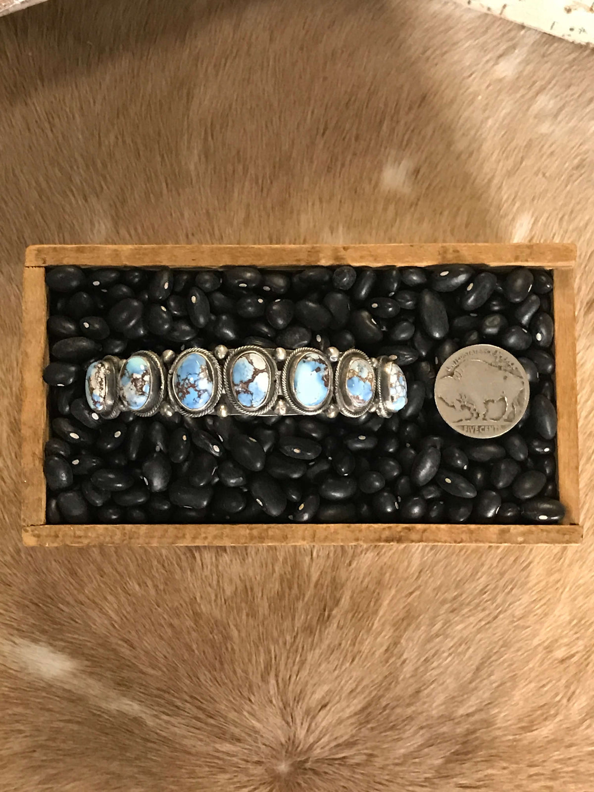 The Scotia Cuff, 1-Bracelets & Cuffs-Calli Co., Turquoise and Silver Jewelry, Native American Handmade, Zuni Tribe, Navajo Tribe, Brock Texas