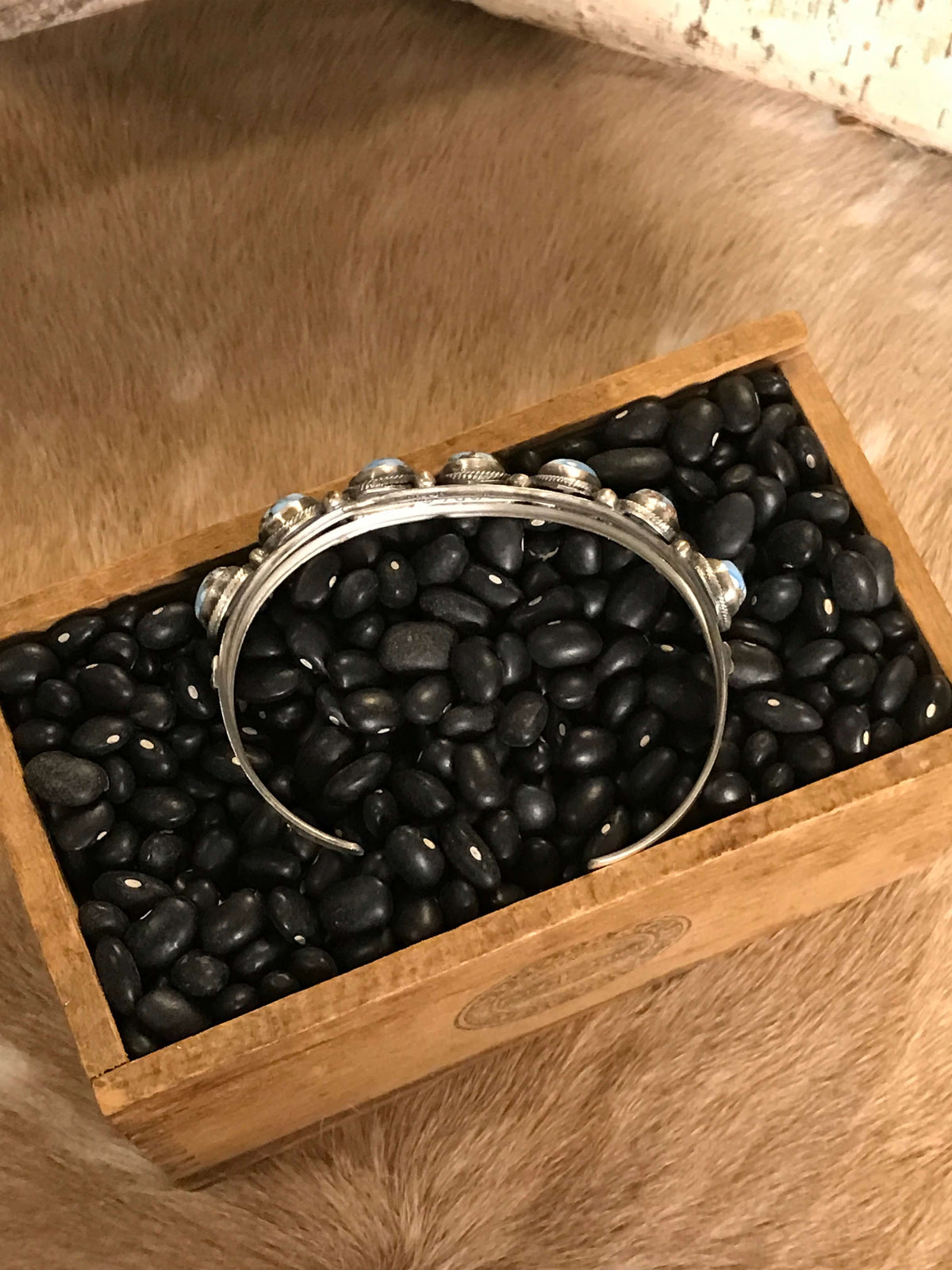 The Scotia Cuff, 1-Bracelets & Cuffs-Calli Co., Turquoise and Silver Jewelry, Native American Handmade, Zuni Tribe, Navajo Tribe, Brock Texas