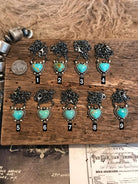 The Big Chief Turquoise Heart Necklaces-Necklaces-Calli Co., Turquoise and Silver Jewelry, Native American Handmade, Zuni Tribe, Navajo Tribe, Brock Texas