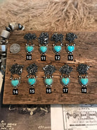 The Big Chief Turquoise Heart Necklaces-Necklaces-Calli Co., Turquoise and Silver Jewelry, Native American Handmade, Zuni Tribe, Navajo Tribe, Brock Texas