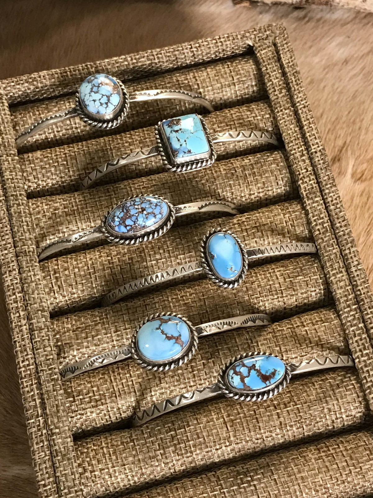 The Washita Cuffs-Bracelets & Cuffs-Calli Co., Turquoise and Silver Jewelry, Native American Handmade, Zuni Tribe, Navajo Tribe, Brock Texas