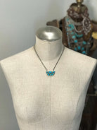 The Woodson Half Cluster Necklaces-Necklaces-Calli Co., Turquoise and Silver Jewelry, Native American Handmade, Zuni Tribe, Navajo Tribe, Brock Texas