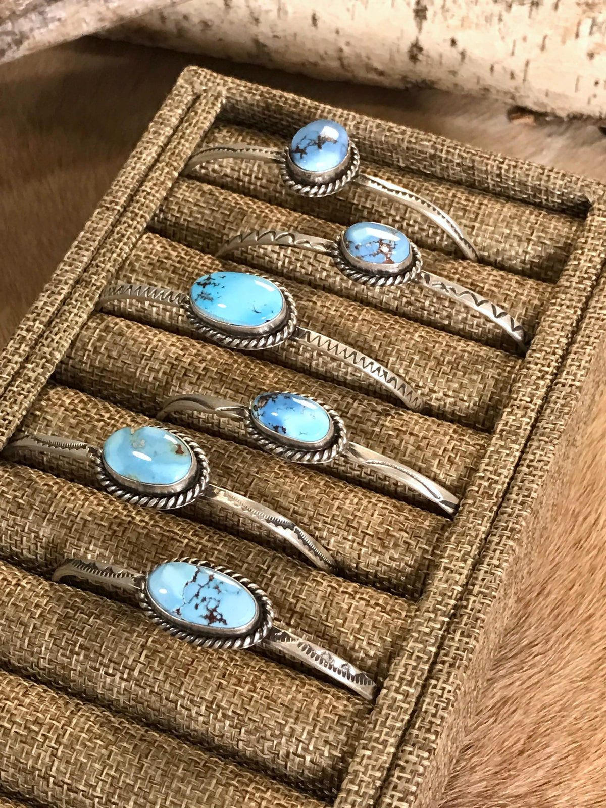 The Washita Cuffs-Bracelets & Cuffs-Calli Co., Turquoise and Silver Jewelry, Native American Handmade, Zuni Tribe, Navajo Tribe, Brock Texas