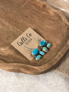 The Tempe Dangles, 1-Earrings-Calli Co., Turquoise and Silver Jewelry, Native American Handmade, Zuni Tribe, Navajo Tribe, Brock Texas