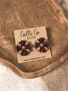 The Pownal Cluster Earrings-Earrings-Calli Co., Turquoise and Silver Jewelry, Native American Handmade, Zuni Tribe, Navajo Tribe, Brock Texas