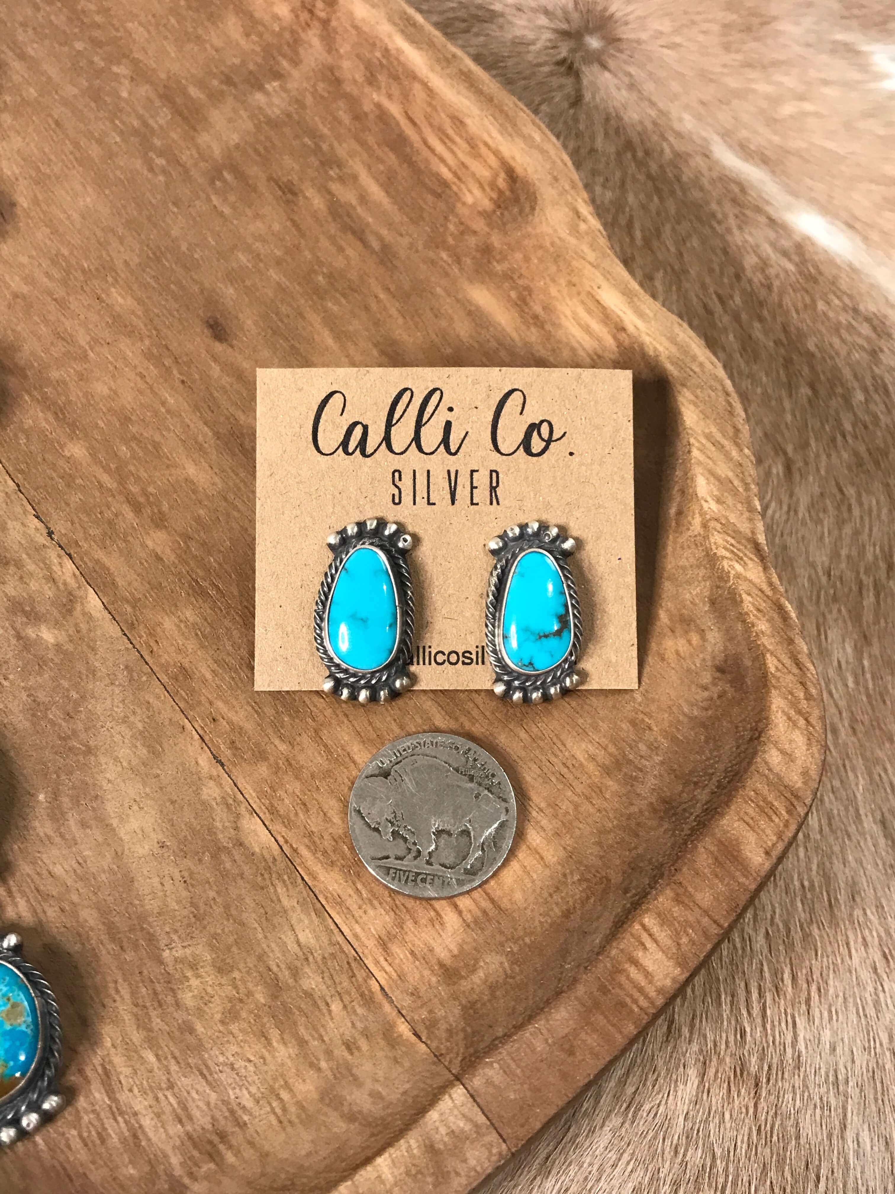 The Willett Lariat Necklace Set-Necklaces-Calli Co., Turquoise and Silver Jewelry, Native American Handmade, Zuni Tribe, Navajo Tribe, Brock Texas