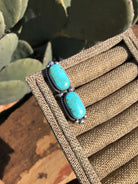 The Double Stone Adjustable Ring, 7-Rings-Calli Co., Turquoise and Silver Jewelry, Native American Handmade, Zuni Tribe, Navajo Tribe, Brock Texas