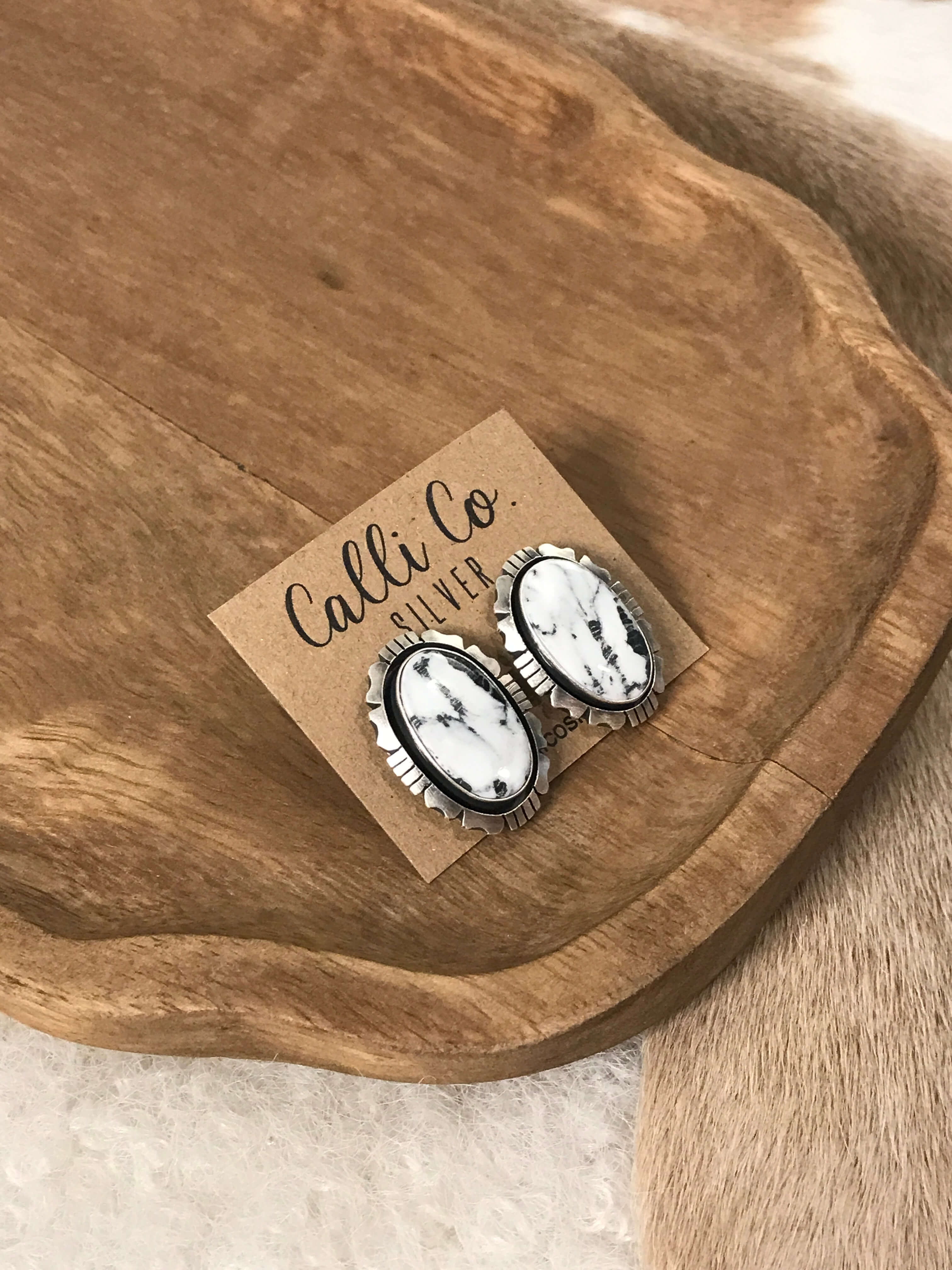 The Favorite Studs, 4-Earrings-Calli Co., Turquoise and Silver Jewelry, Native American Handmade, Zuni Tribe, Navajo Tribe, Brock Texas