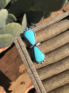 The Double Stone Adjustable Ring, 8-Rings-Calli Co., Turquoise and Silver Jewelry, Native American Handmade, Zuni Tribe, Navajo Tribe, Brock Texas