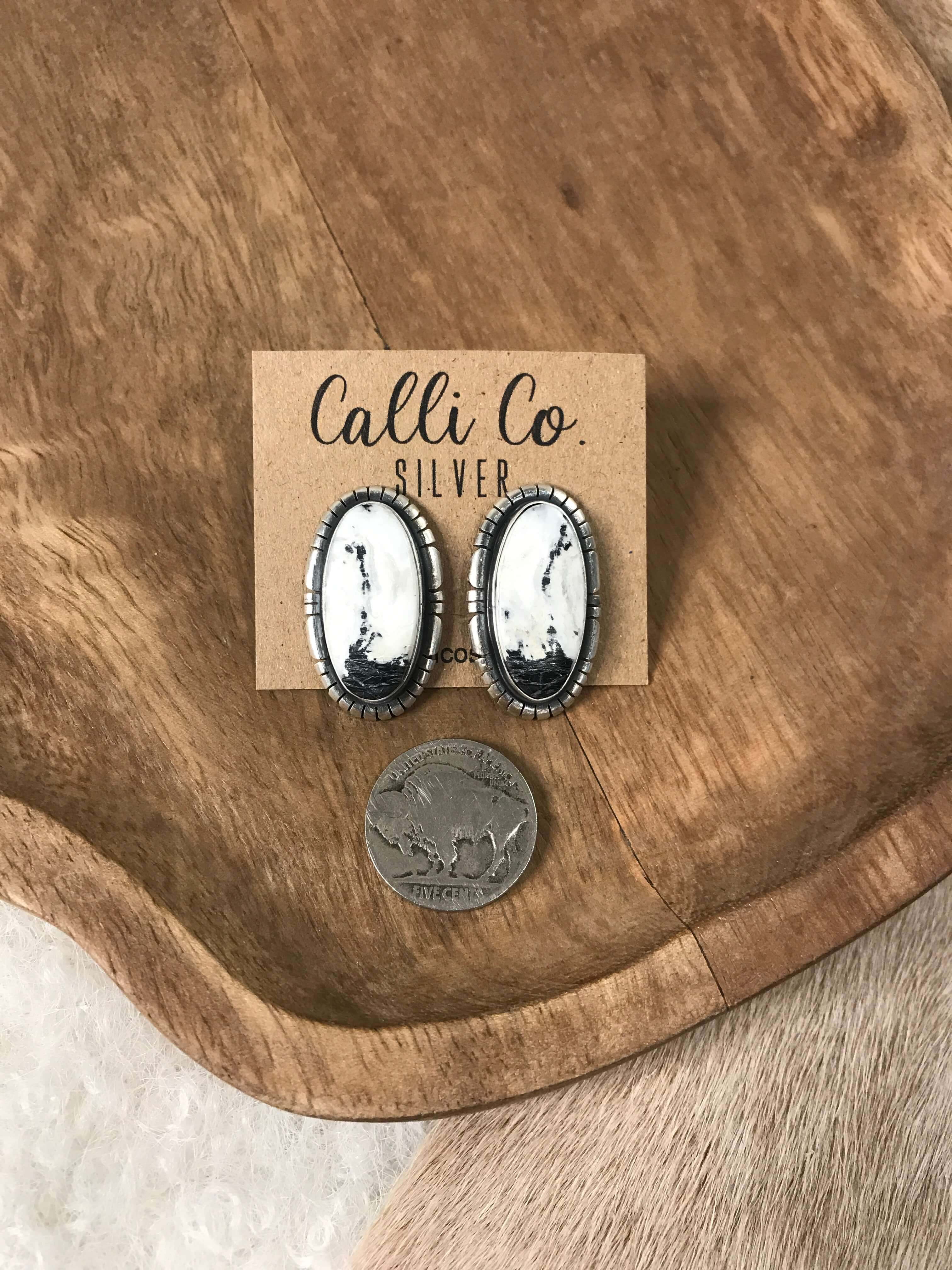 The Favorite Studs, 5-Earrings-Calli Co., Turquoise and Silver Jewelry, Native American Handmade, Zuni Tribe, Navajo Tribe, Brock Texas