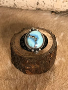 The Stinnett Turquoise Adjustable Ring, 9-Rings-Calli Co., Turquoise and Silver Jewelry, Native American Handmade, Zuni Tribe, Navajo Tribe, Brock Texas