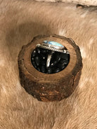 The Stinnett Turquoise Adjustable Ring, 9-Rings-Calli Co., Turquoise and Silver Jewelry, Native American Handmade, Zuni Tribe, Navajo Tribe, Brock Texas