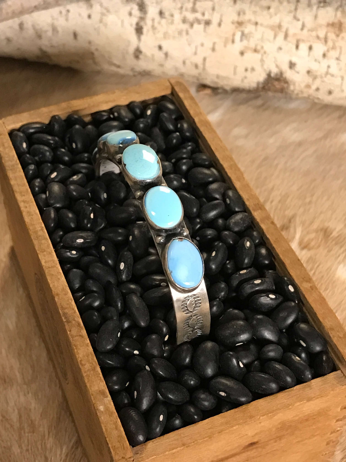 The Mokena Cuff, 2-Bracelets & Cuffs-Calli Co., Turquoise and Silver Jewelry, Native American Handmade, Zuni Tribe, Navajo Tribe, Brock Texas