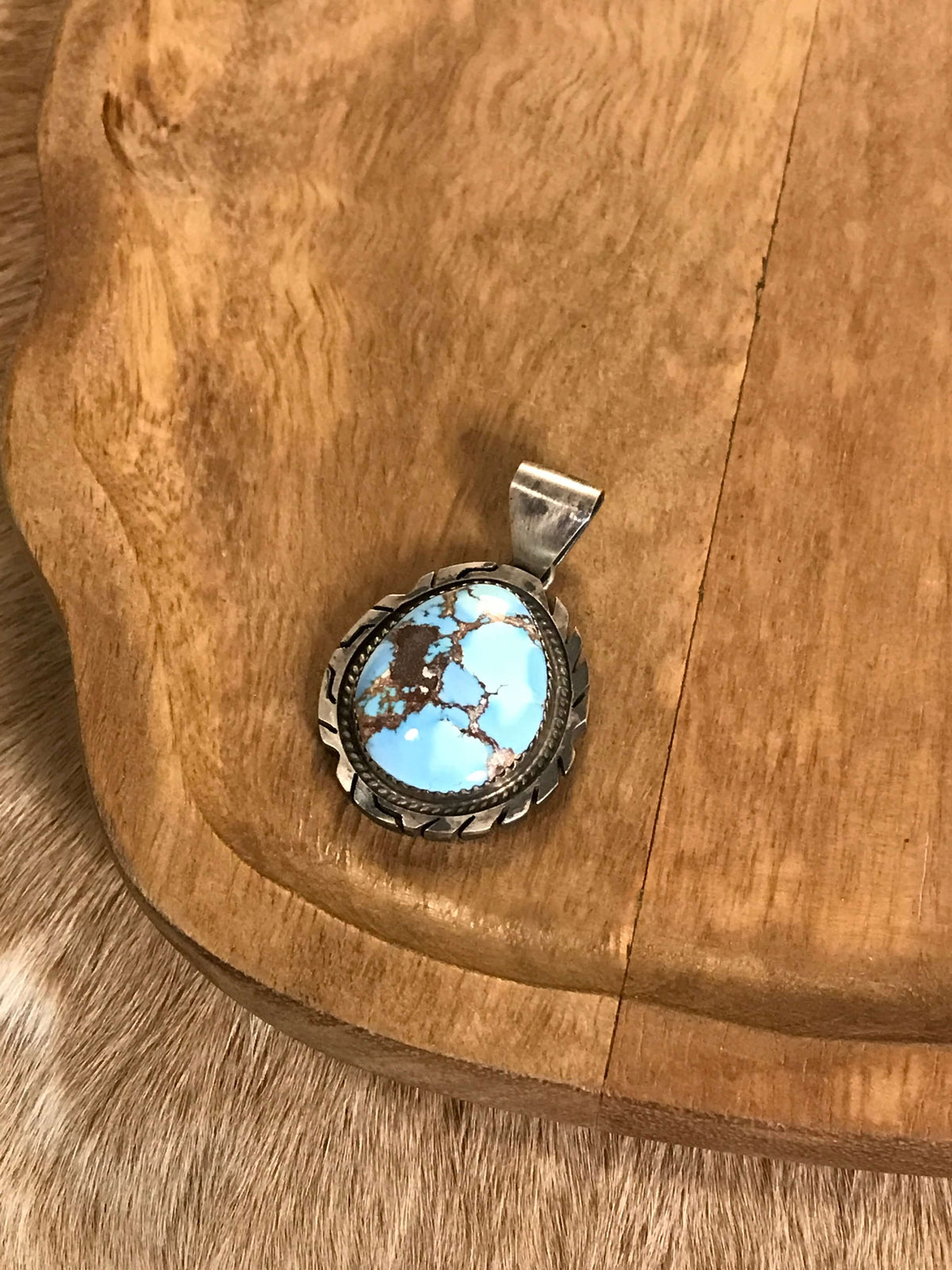The Dimmit Golden Hills Pendant-Pendants-Calli Co., Turquoise and Silver Jewelry, Native American Handmade, Zuni Tribe, Navajo Tribe, Brock Texas