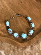 The Norland Link Bracelet, 2-Bracelets & Cuffs-Calli Co., Turquoise and Silver Jewelry, Native American Handmade, Zuni Tribe, Navajo Tribe, Brock Texas