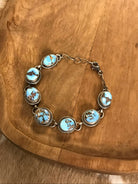 The Norland Link Bracelet, 3-Bracelets & Cuffs-Calli Co., Turquoise and Silver Jewelry, Native American Handmade, Zuni Tribe, Navajo Tribe, Brock Texas