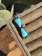 The Double Stone Adjustable Ring, 10-Rings-Calli Co., Turquoise and Silver Jewelry, Native American Handmade, Zuni Tribe, Navajo Tribe, Brock Texas