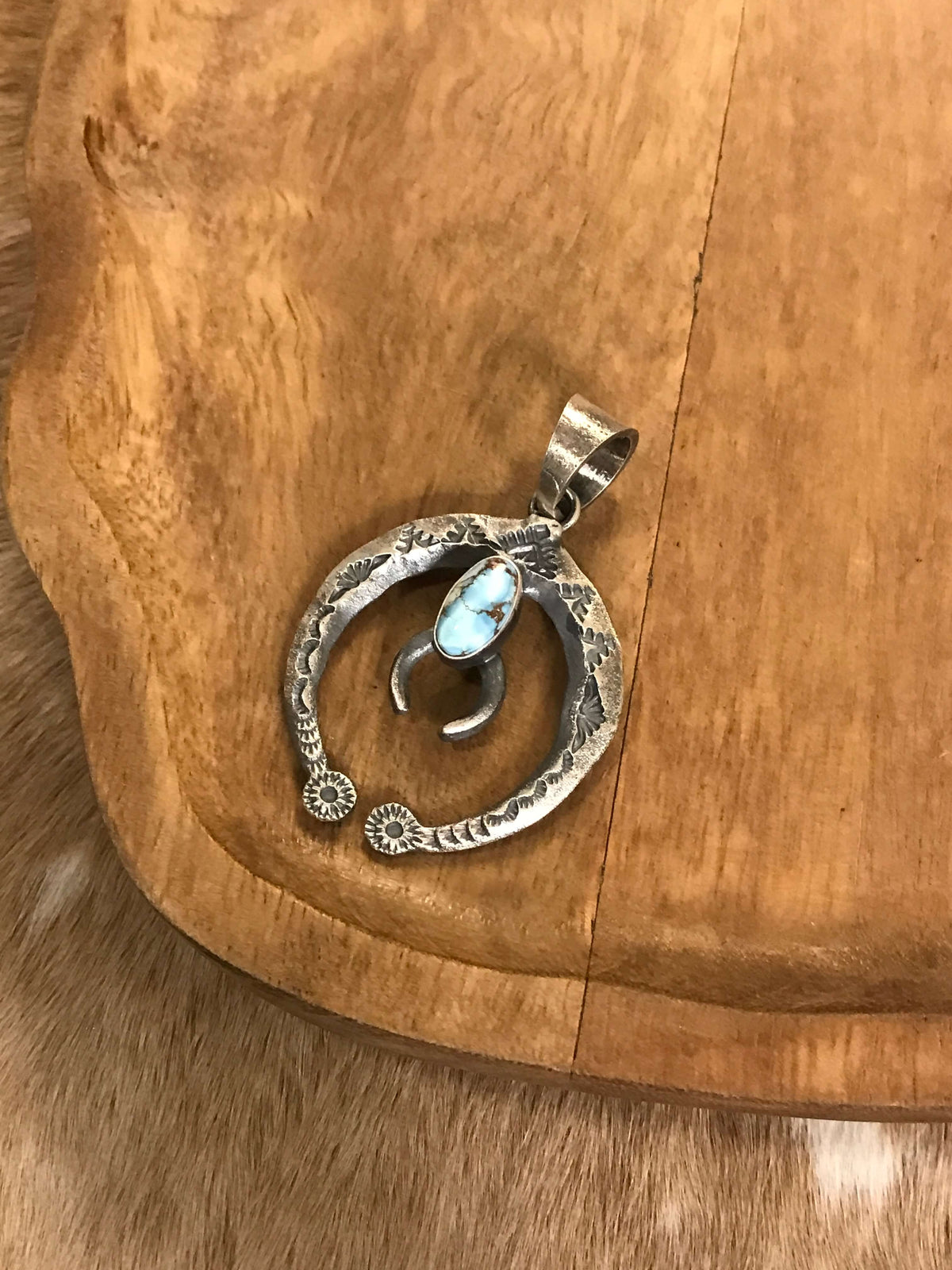 The Naja Pendant, 6-Pendants-Calli Co., Turquoise and Silver Jewelry, Native American Handmade, Zuni Tribe, Navajo Tribe, Brock Texas