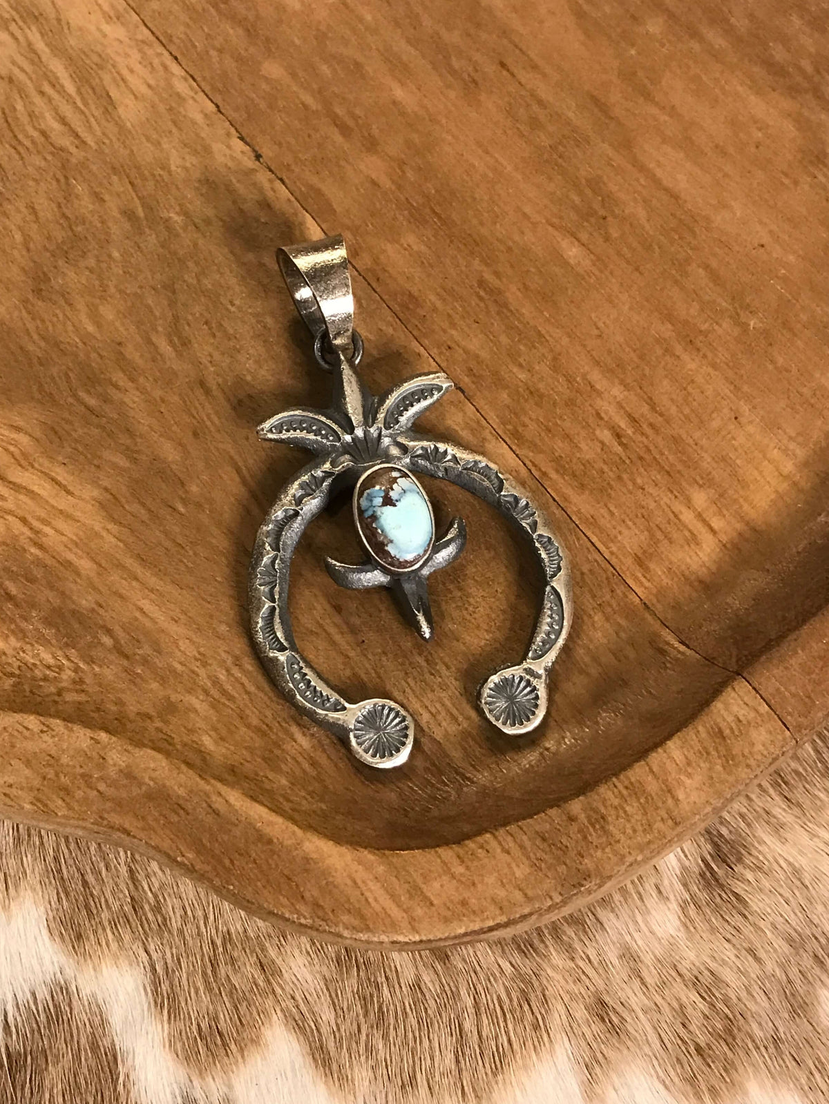 The Naja Pendant, 7-Pendants-Calli Co., Turquoise and Silver Jewelry, Native American Handmade, Zuni Tribe, Navajo Tribe, Brock Texas