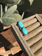 The Double Stone Adjustable Ring, 5-Rings-Calli Co., Turquoise and Silver Jewelry, Native American Handmade, Zuni Tribe, Navajo Tribe, Brock Texas