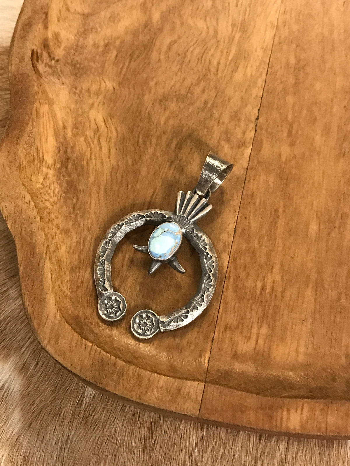 The Naja Pendant, 8-Pendants-Calli Co., Turquoise and Silver Jewelry, Native American Handmade, Zuni Tribe, Navajo Tribe, Brock Texas