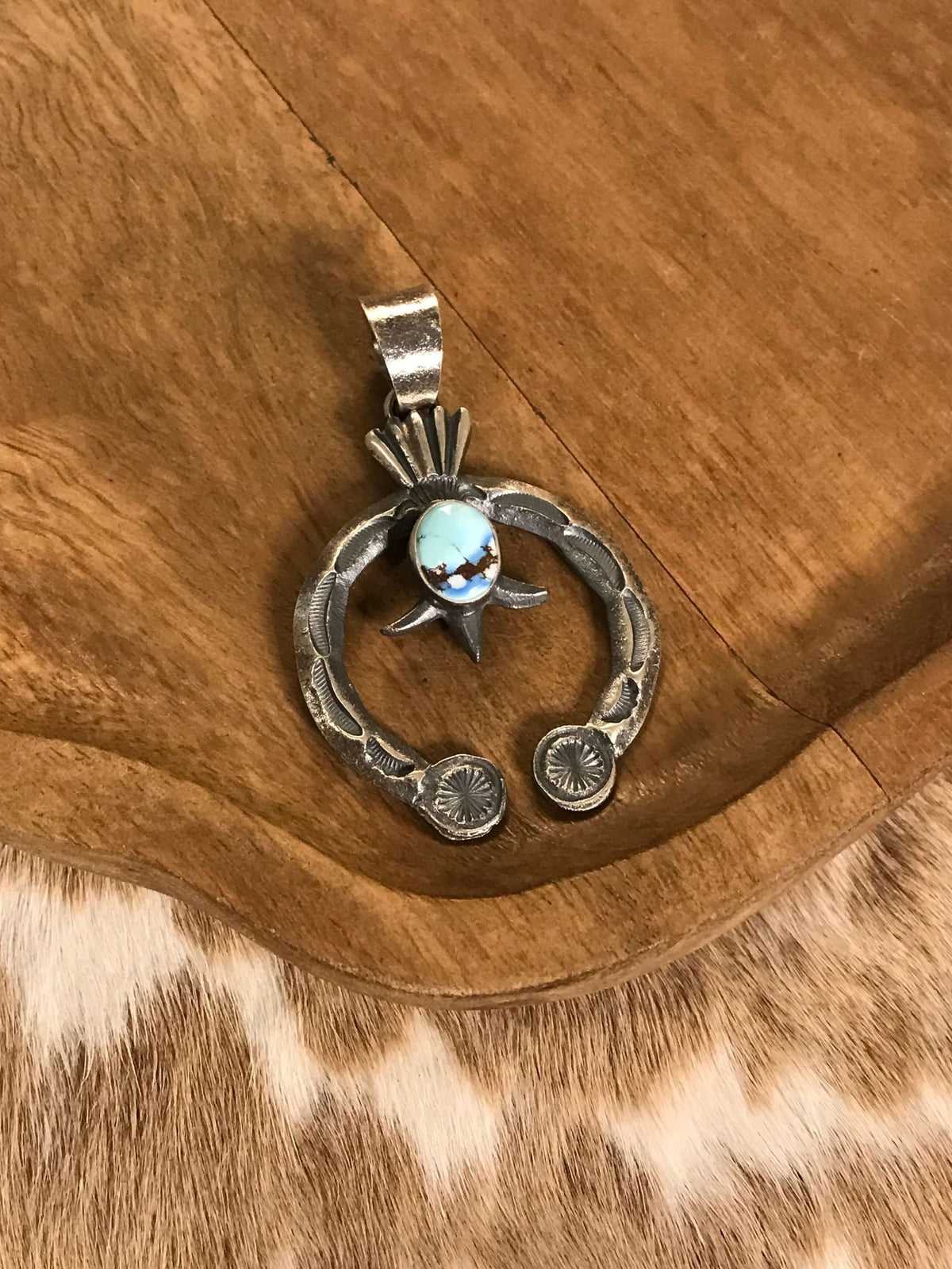 The Naja Pendant, 10-Pendants-Calli Co., Turquoise and Silver Jewelry, Native American Handmade, Zuni Tribe, Navajo Tribe, Brock Texas