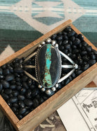 The Black Jack Cuff, 5-Bracelets & Cuffs-Calli Co., Turquoise and Silver Jewelry, Native American Handmade, Zuni Tribe, Navajo Tribe, Brock Texas