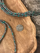The Dallam Necklace in Green-Necklaces-Calli Co., Turquoise and Silver Jewelry, Native American Handmade, Zuni Tribe, Navajo Tribe, Brock Texas