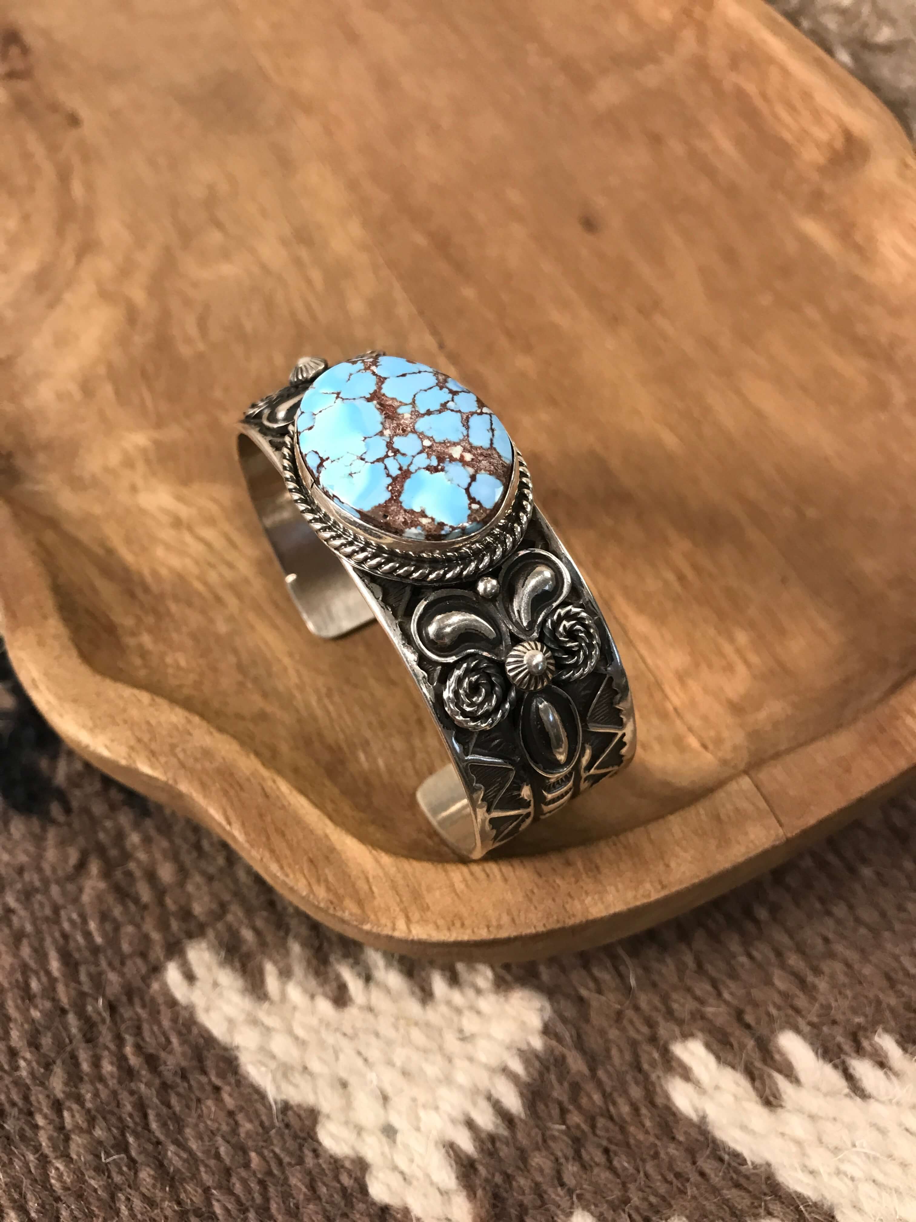 The Allamore Cuff-Bracelets & Cuffs-Calli Co., Turquoise and Silver Jewelry, Native American Handmade, Zuni Tribe, Navajo Tribe, Brock Texas