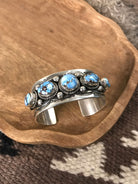 The Arya Cuff-Bracelets & Cuffs-Calli Co., Turquoise and Silver Jewelry, Native American Handmade, Zuni Tribe, Navajo Tribe, Brock Texas