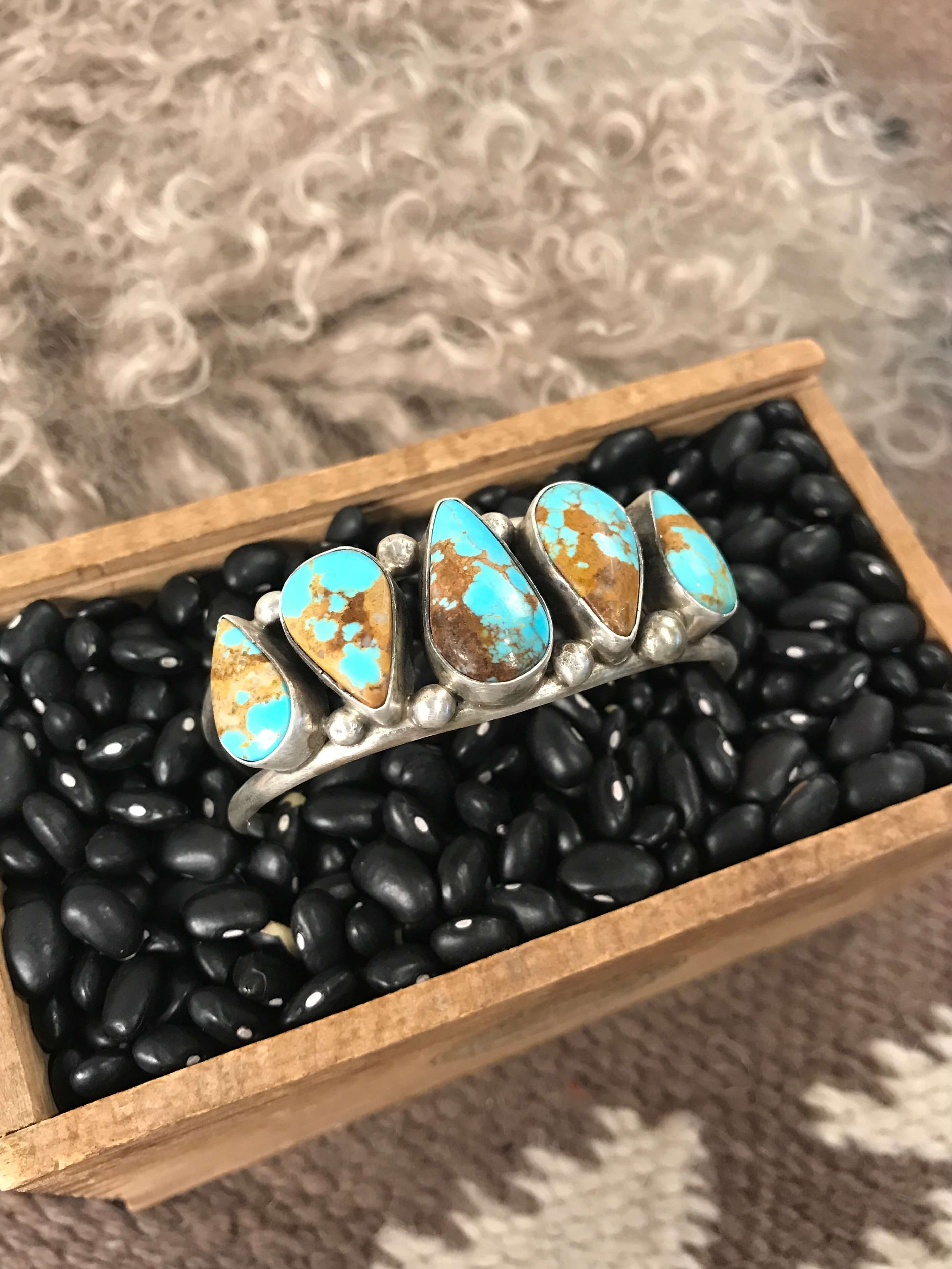 The Sadler Cuff, 8-Bracelets & Cuffs-Calli Co., Turquoise and Silver Jewelry, Native American Handmade, Zuni Tribe, Navajo Tribe, Brock Texas