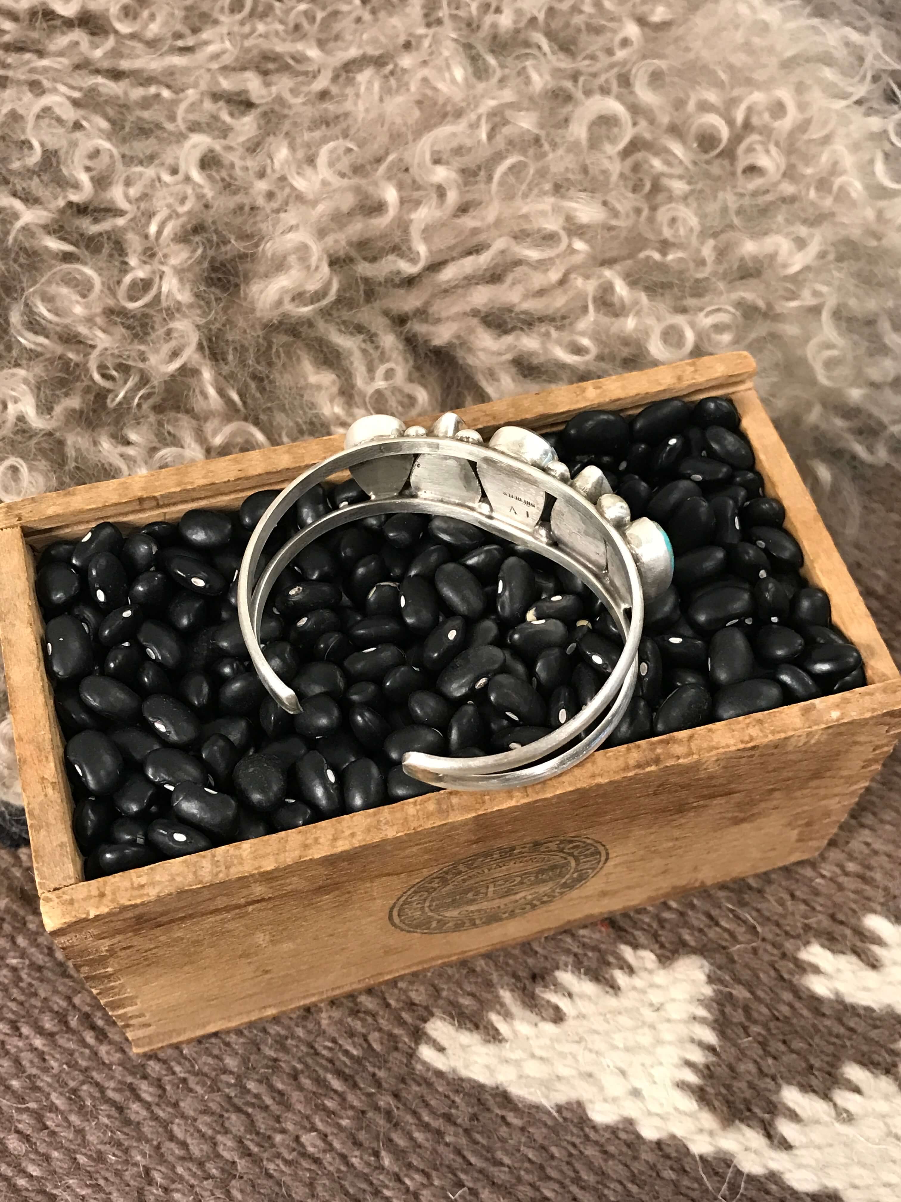 The Sadler Cuff, 8-Bracelets & Cuffs-Calli Co., Turquoise and Silver Jewelry, Native American Handmade, Zuni Tribe, Navajo Tribe, Brock Texas