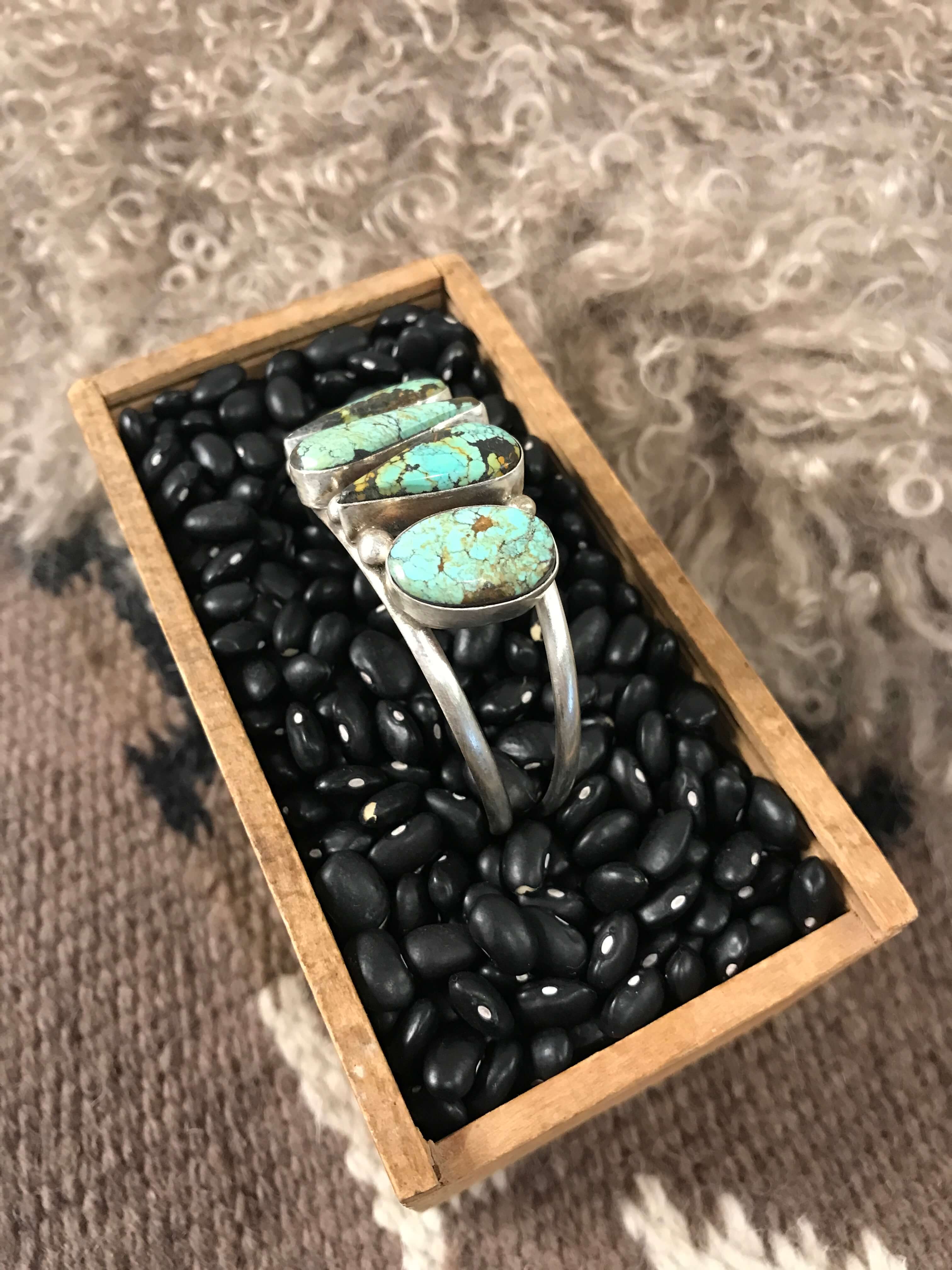 The Sadler Cuff, 9-Bracelets & Cuffs-Calli Co., Turquoise and Silver Jewelry, Native American Handmade, Zuni Tribe, Navajo Tribe, Brock Texas