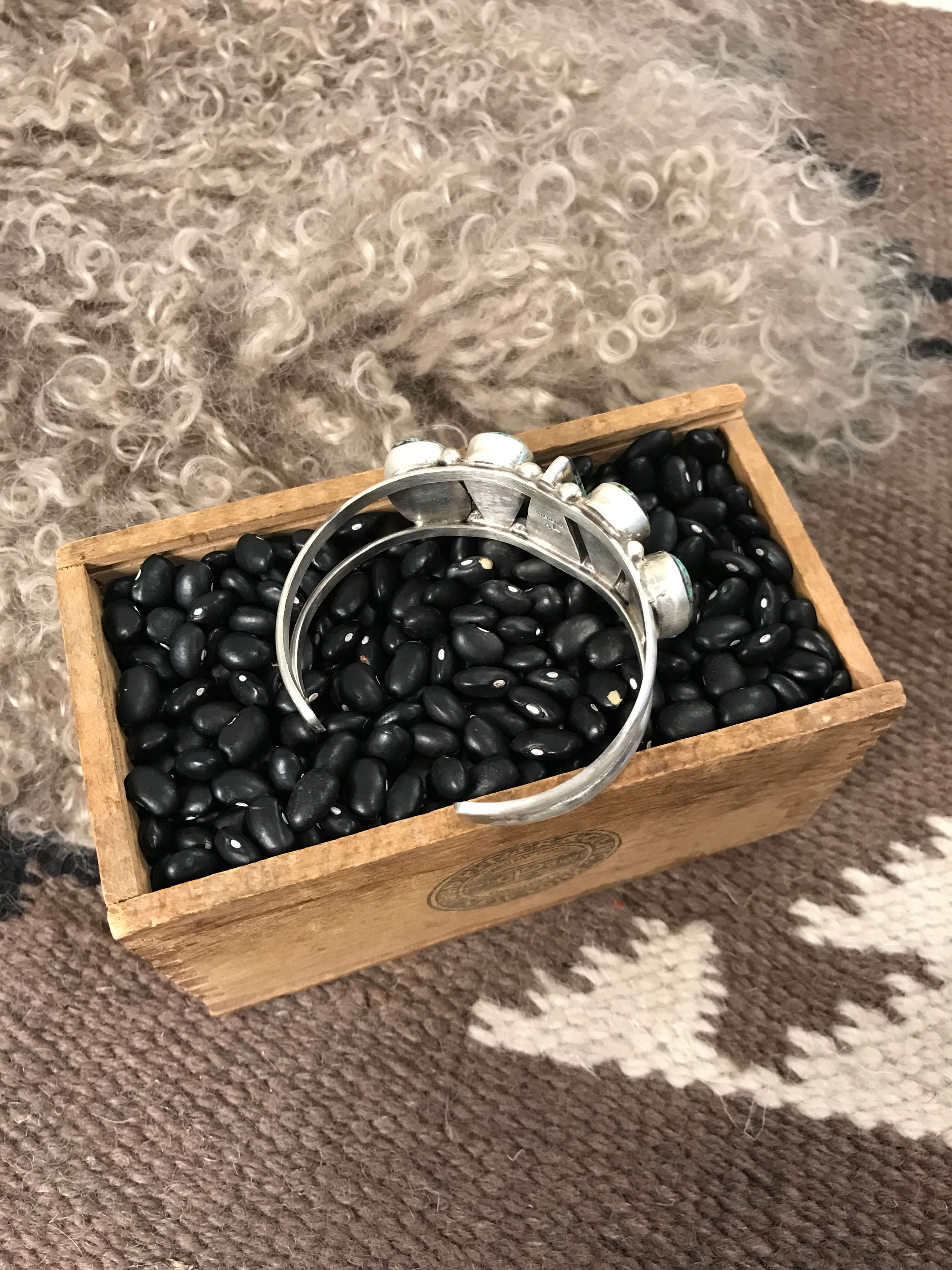 The Sadler Cuff, 9-Bracelets & Cuffs-Calli Co., Turquoise and Silver Jewelry, Native American Handmade, Zuni Tribe, Navajo Tribe, Brock Texas