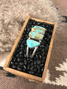 The Sadler Cuff, 11-Bracelets & Cuffs-Calli Co., Turquoise and Silver Jewelry, Native American Handmade, Zuni Tribe, Navajo Tribe, Brock Texas