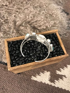 The Sadler Cuff, 11-Bracelets & Cuffs-Calli Co., Turquoise and Silver Jewelry, Native American Handmade, Zuni Tribe, Navajo Tribe, Brock Texas