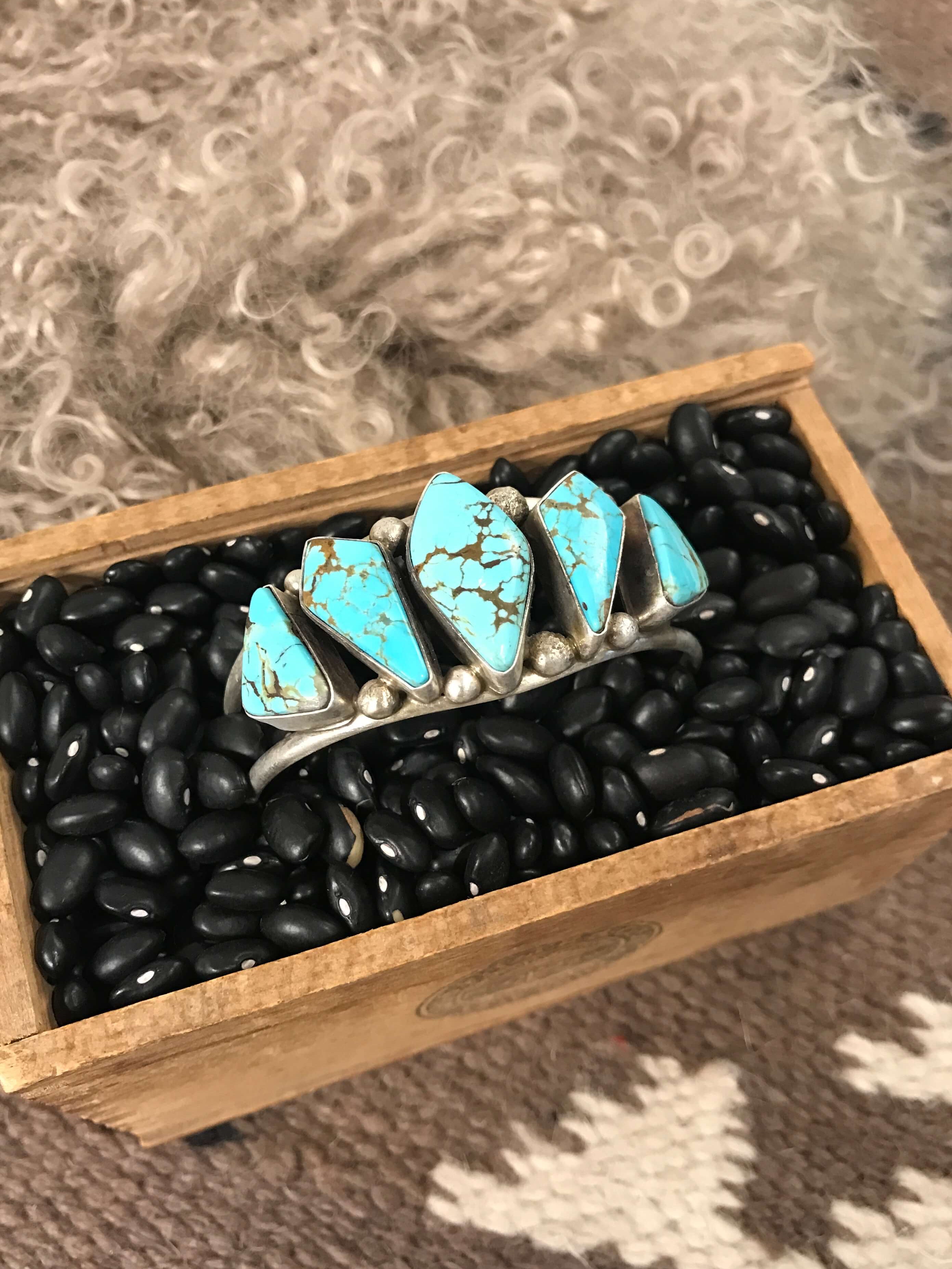 The Sadler Cuff, 12-Bracelets & Cuffs-Calli Co., Turquoise and Silver Jewelry, Native American Handmade, Zuni Tribe, Navajo Tribe, Brock Texas