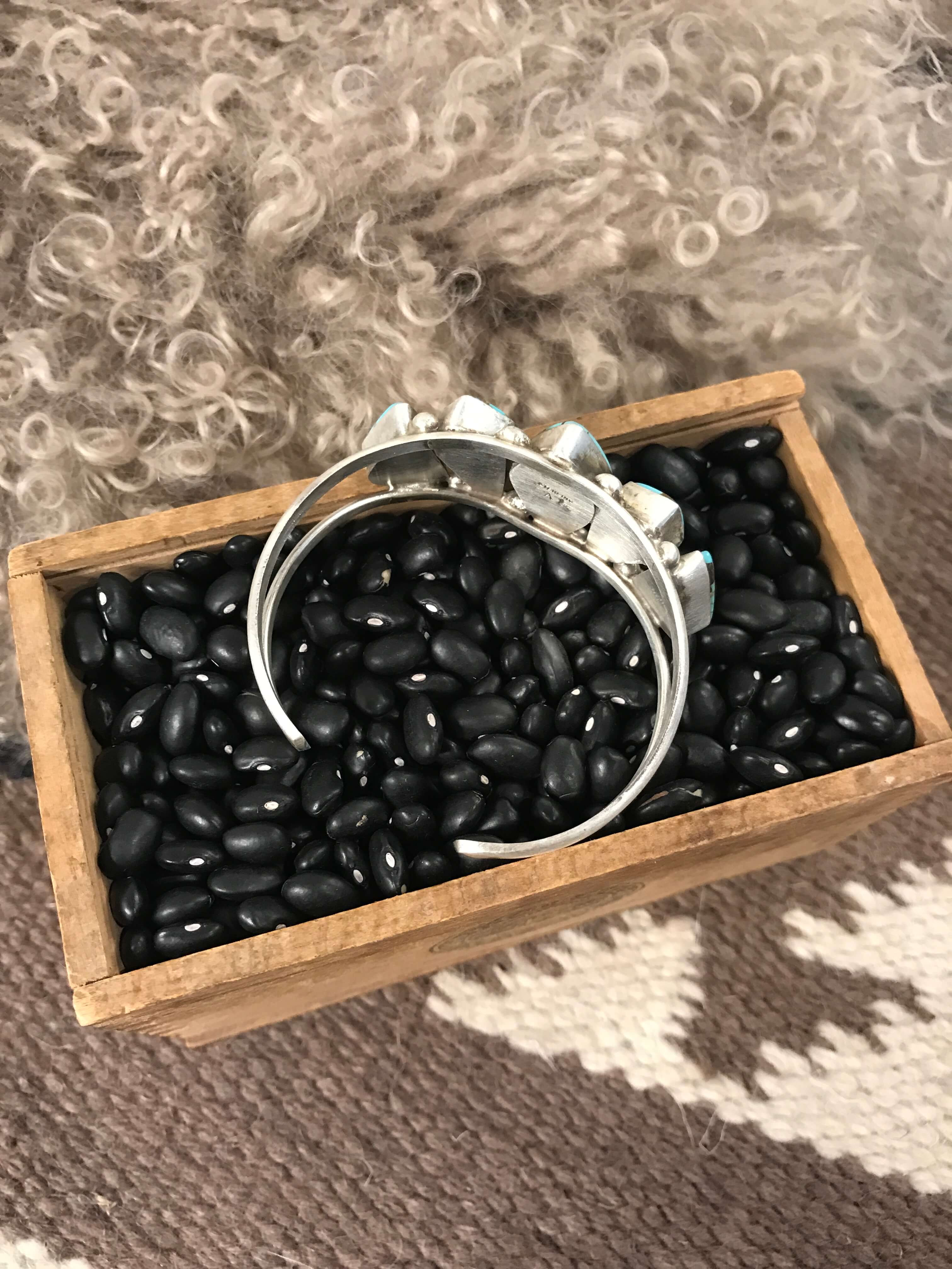 The Sadler Cuff, 12-Bracelets & Cuffs-Calli Co., Turquoise and Silver Jewelry, Native American Handmade, Zuni Tribe, Navajo Tribe, Brock Texas