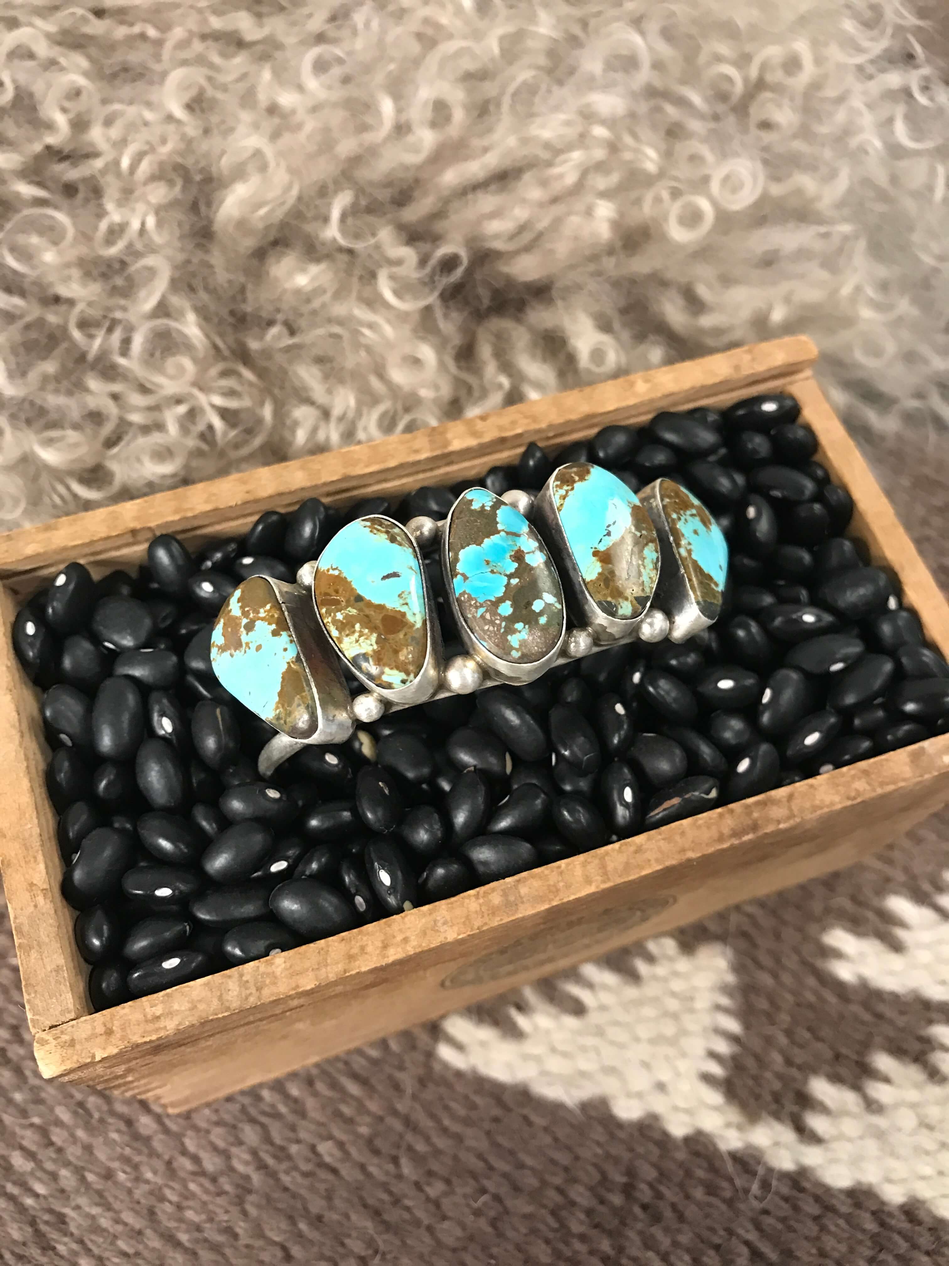 The Sadler Cuff, 13-Bracelets & Cuffs-Calli Co., Turquoise and Silver Jewelry, Native American Handmade, Zuni Tribe, Navajo Tribe, Brock Texas