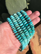 The Elevado Turquoise Necklace, 20"-Necklaces-Calli Co., Turquoise and Silver Jewelry, Native American Handmade, Zuni Tribe, Navajo Tribe, Brock Texas