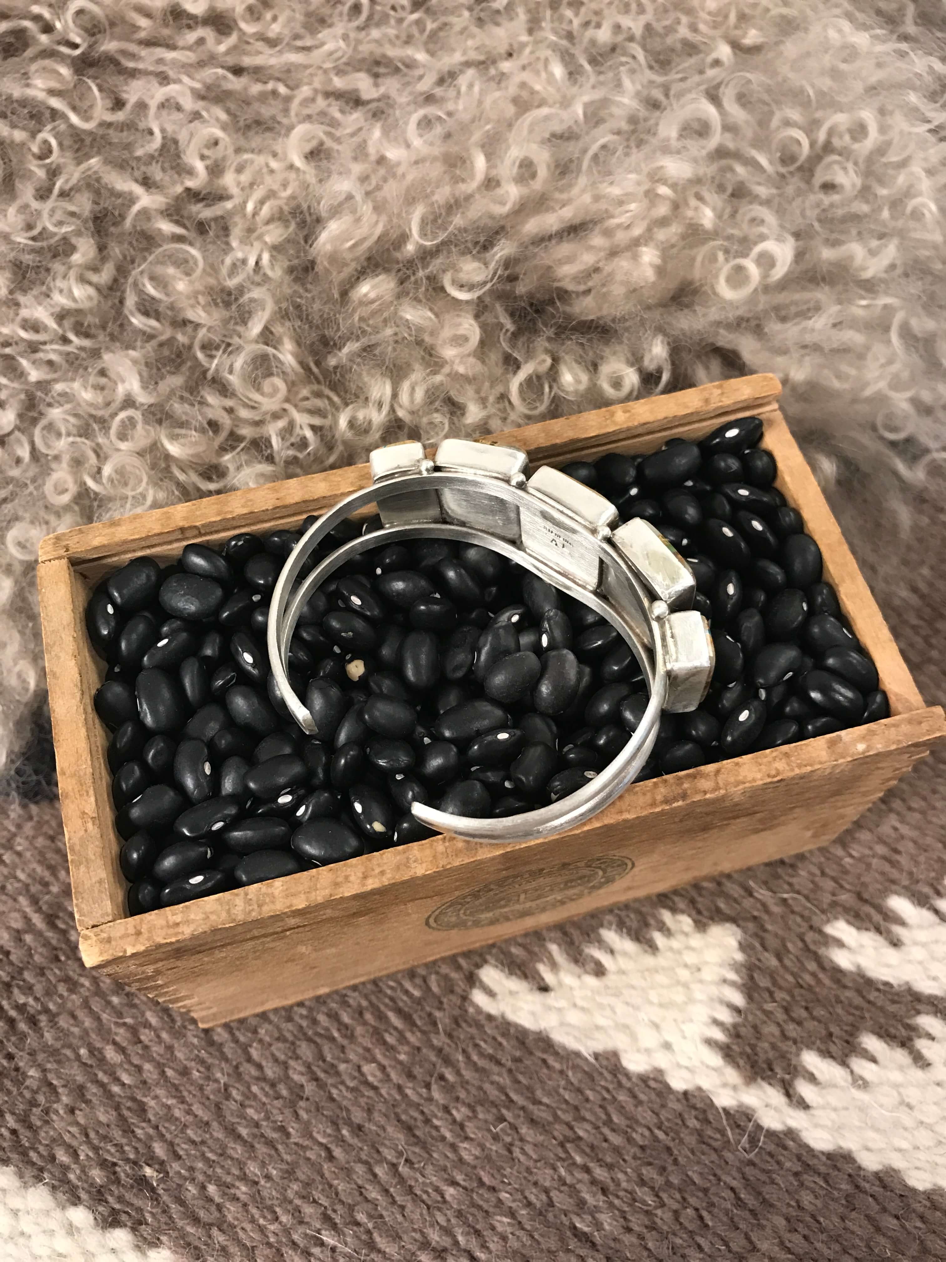 The Sadler Cuff, 14-Bracelets & Cuffs-Calli Co., Turquoise and Silver Jewelry, Native American Handmade, Zuni Tribe, Navajo Tribe, Brock Texas