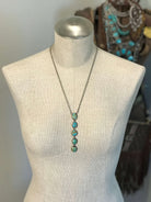 The Arroyo 5 Stone Lariat, 8-Necklaces-Calli Co., Turquoise and Silver Jewelry, Native American Handmade, Zuni Tribe, Navajo Tribe, Brock Texas