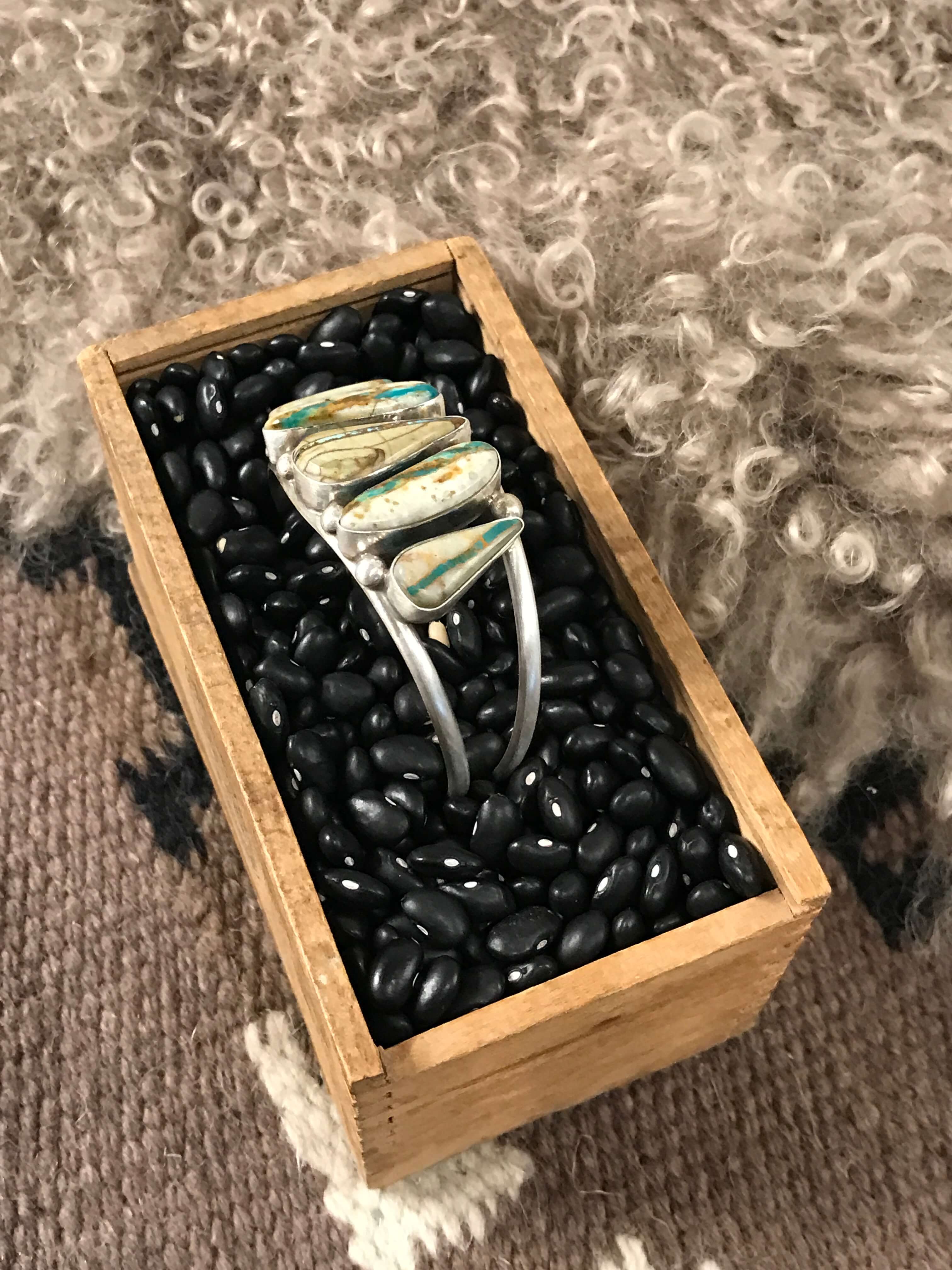 The Sadler Cuff, 15-Bracelets & Cuffs-Calli Co., Turquoise and Silver Jewelry, Native American Handmade, Zuni Tribe, Navajo Tribe, Brock Texas